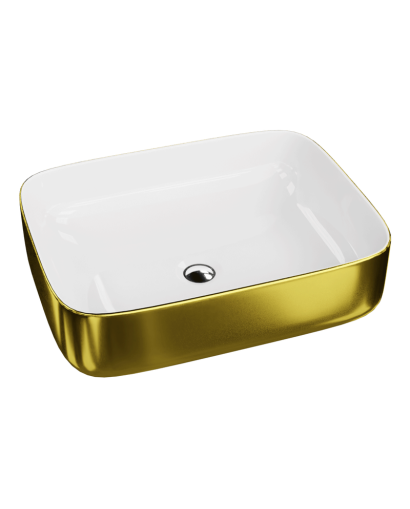 Countertop Basin Galera Gold/White