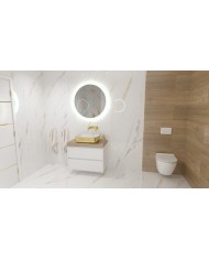 Counter-top basin Galera Gold/White