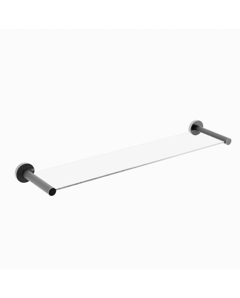 Staklena polica Senso Gunmetal