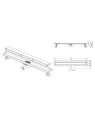 Plate Gunmetal 700 linearni odvod