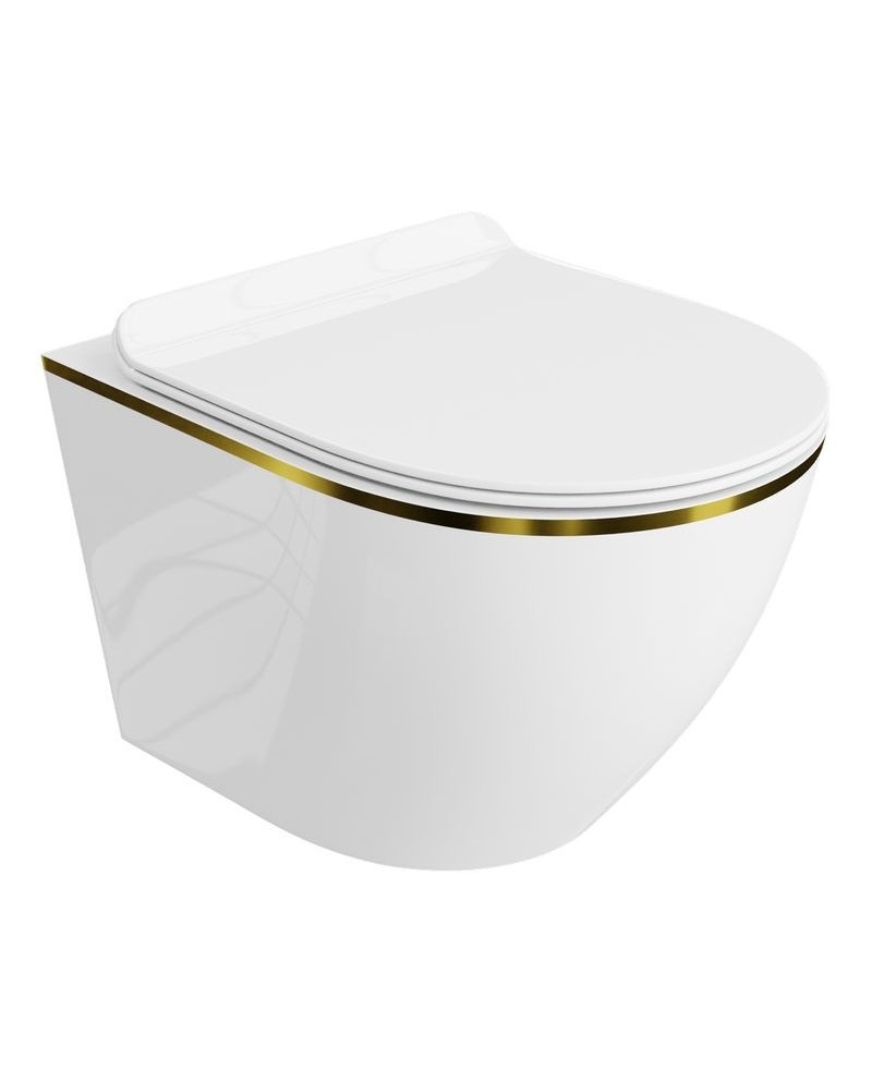 Унитаз подвесной Sofi Slim Gold Line 3.0 - Lavita