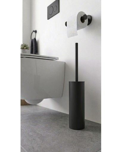 Підлоговий йоржик для унітаза Senso Black Matt