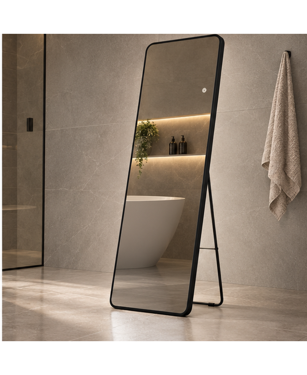 Зеркало Solo black 160x50