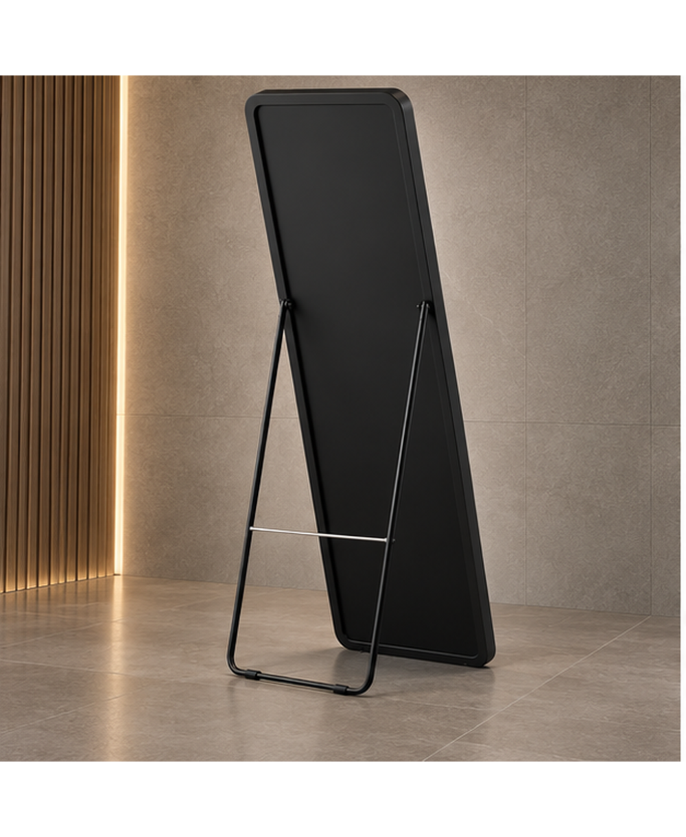 Tükör Solo black 160x50