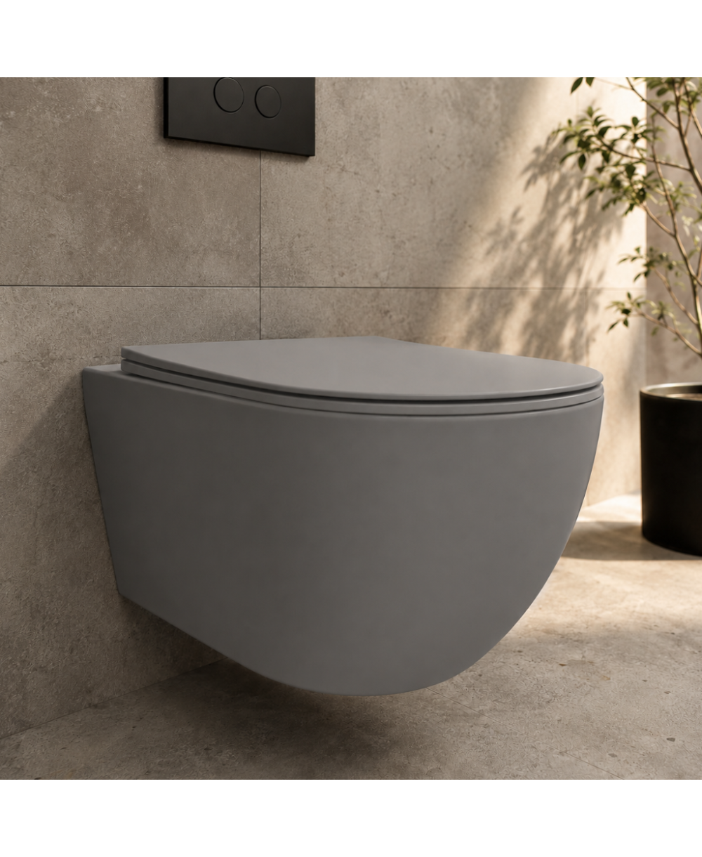 Miska wisząca WC Sinto Grey 3.0 w aranżacji łazienki