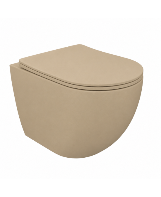 Cuvette de toilette suspendue Sinto Grande 2.0 Brillant/Mat Kaki