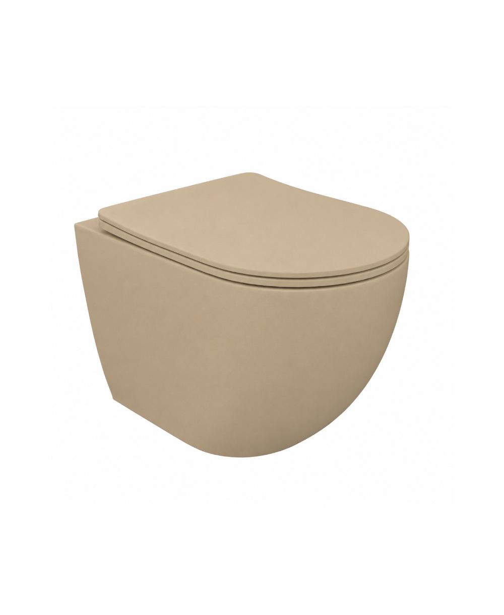 Miska wisząca WC Sinto Grande 2.0 Glossy/Matt Khaki, kolor piaskowy – zdjęcie produktu