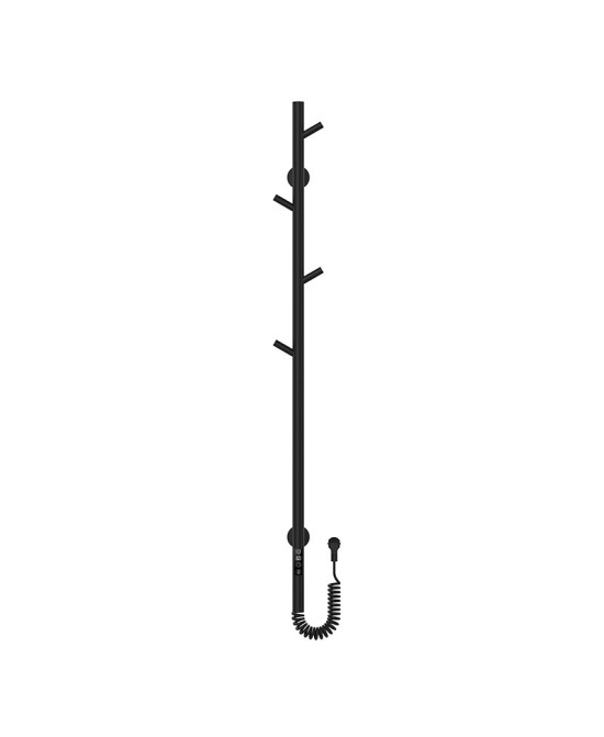 Electric Bathroom Radiator Lumera Black 1205x32 75W