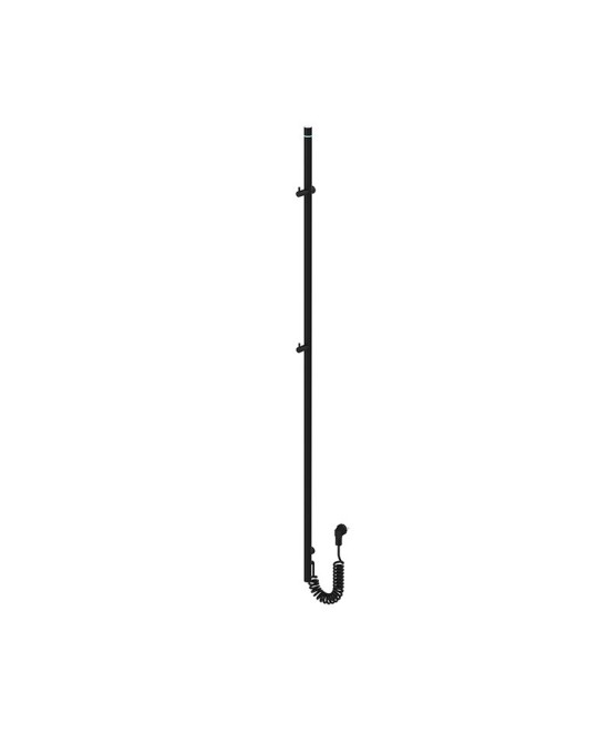 Electric Bathroom Radiator Serano Black 1200x25 60W