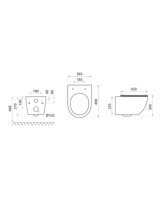 Wall-Hung WC With Bidet Function Salto 3.0