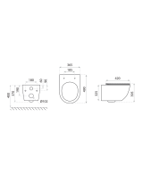 Wall-Hung WC With Bidet Function Salto 3.0
