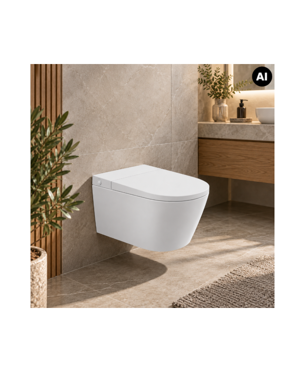 Cuvette de toilette suspendue Lumina Limited avec siège Smart