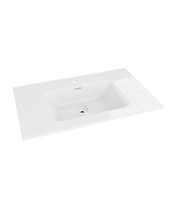 Cabinet Basin Lavita BRAID 80 Glossy White