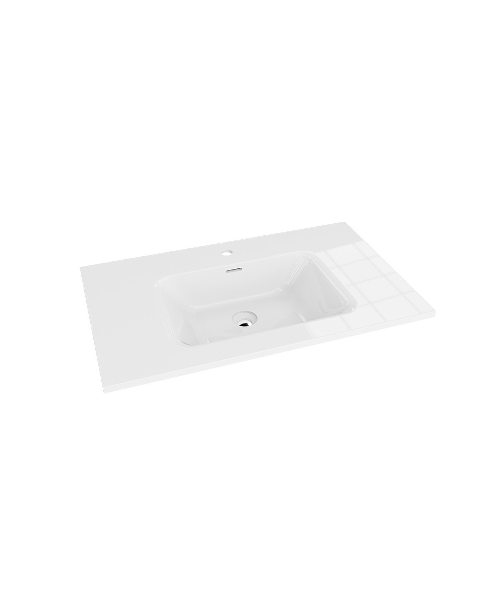 Umivaonik za ormarić Lavita BRAID 80 glossy white
