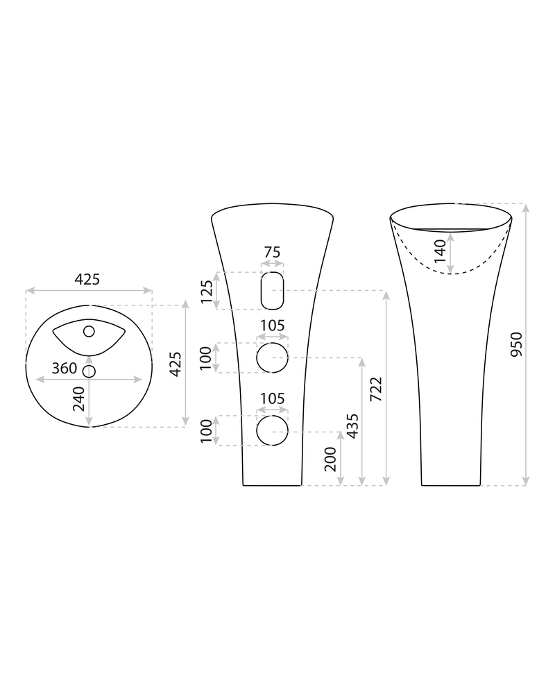 Freestanding Basin Soft