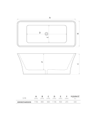 Freestanding bathtub Rilassa 1700