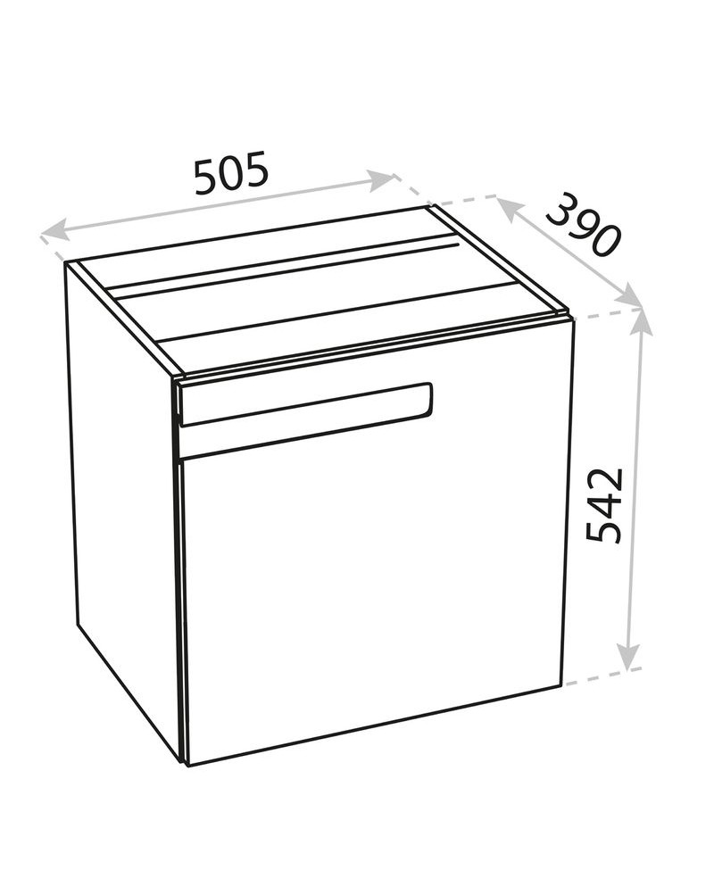 Bathroom Cargo Box (Wall-Hung) Floryda 500