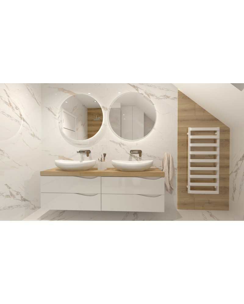 Szafka wisząca Kolorado White 800 w aranżacji łazienki (2)
