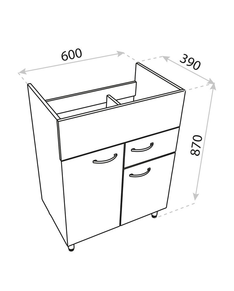 Basic Barato 600 samostojeći ormarić