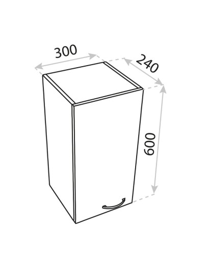 Bathroom Cupboard (Wall-Hung) Basic Barato 300
