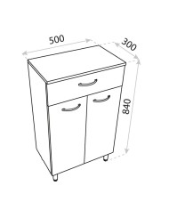 Comodă pe pardoseală Basic Barato 500
