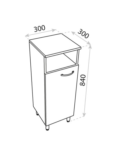 Підлогова комода Basic Barato 300