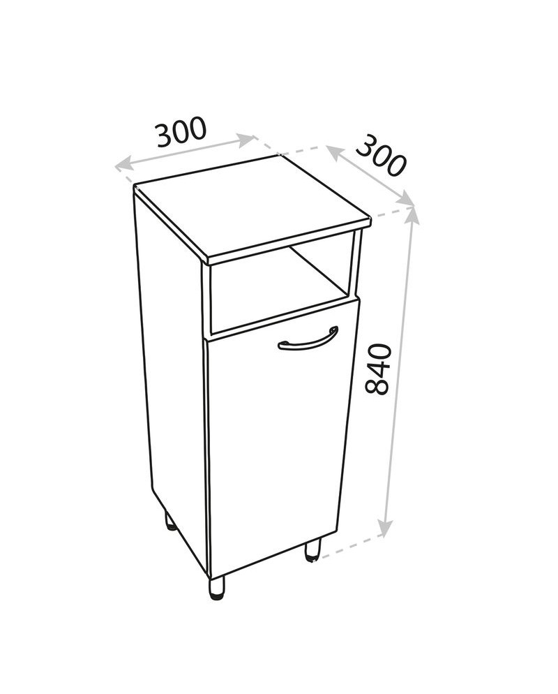 Fürdőszobai komód (álló) Basic Barato 300