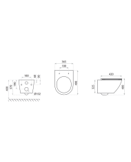 Sofi One závesná WC misa - Lavita